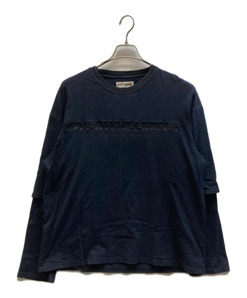 TTT MSW（ティー）TTT MSW (ティー) DAIRIKU (ダイリク) Layered Tshirt ブラック サイズ:-の古着・服飾アイテム