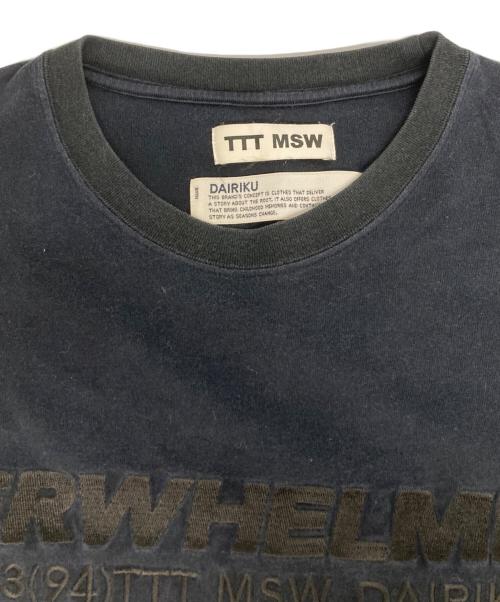 TTT MSW（ティー）TTT MSW (ティー) DAIRIKU (ダイリク) Layered Tshirt ブラック サイズ:-の古着・服飾アイテム