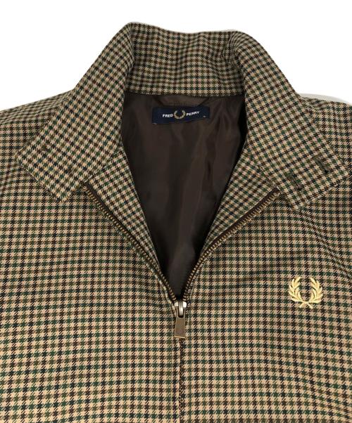 FRED PERRY（フレッドペリー）FRED PERRY (フレッドペリー) SHIPS (シップス) 別注ハリントンジャケット ブラウン サイズ:Ⅿの古着・服飾アイテム