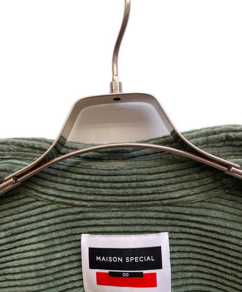 MAISON SPECIAL（メゾンスペシャル）MAISON SPECIAL (メゾンスペシャル) コーデュロイシャツ グリーン サイズ:00の古着・服飾アイテム