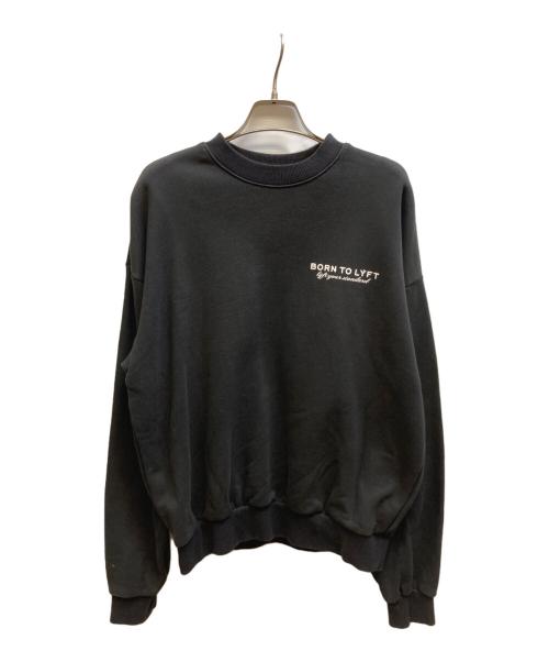 Lyft（リフト）Lyft (リフト) プリントスウェット ブラック サイズ:Sの古着・服飾アイテム