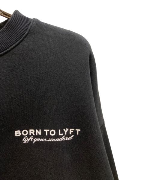 Lyft（リフト）Lyft (リフト) プリントスウェット ブラック サイズ:Sの古着・服飾アイテム