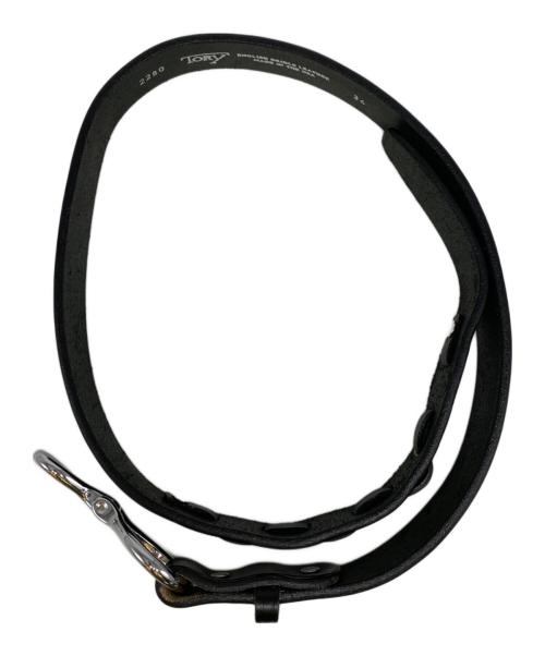 TORY LEATHER（トリーレザー）TORY LEATHER (トリーレザー) フックバックルベルト ブラック サイズ:34の古着・服飾アイテム