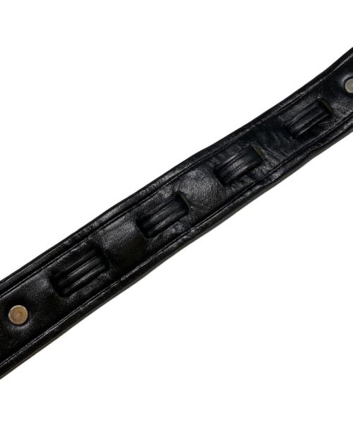 TORY LEATHER（トリーレザー）TORY LEATHER (トリーレザー) フックバックルベルト ブラック サイズ:34の古着・服飾アイテム