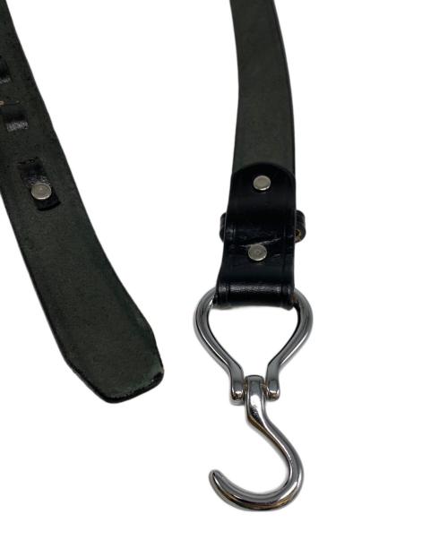 TORY LEATHER（トリーレザー）TORY LEATHER (トリーレザー) フックバックルベルト ブラック サイズ:34の古着・服飾アイテム