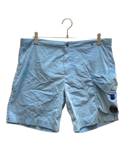 C.P COMPANY（シーピーカンパニー）C.P COMPANY (シーピーカンパニー) レンズワッペンクロムナイロンポケットハーフパンツ / 08CMBW221A ブルー サイズ:48の古着・服飾アイテム