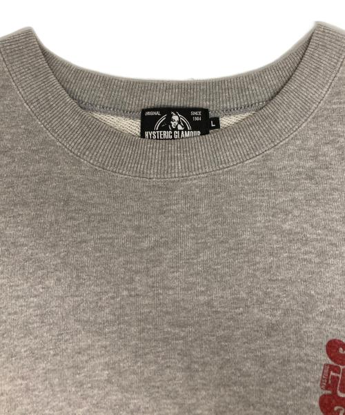Hysteric Glamour（ヒステリックグラマー）Hysteric Glamour (ヒステリックグラマー) VIXEN GIRL スウェット グレー サイズ:Lの古着・服飾アイテム