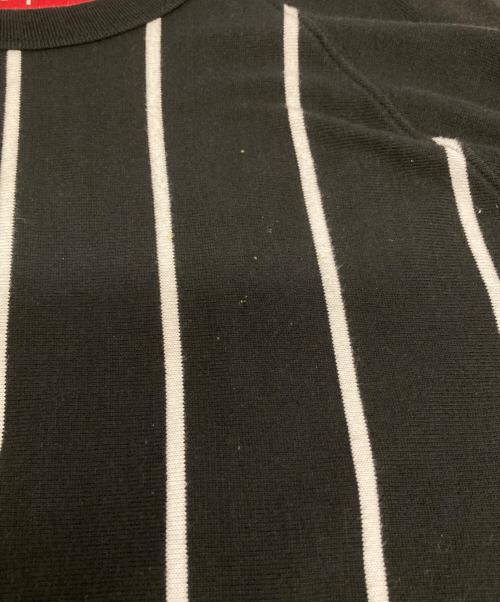 SUPREME（シュプリーム）Supreme (シュプリーム) Stripe Raglan L/S Top ブラック サイズ:Ⅿの古着・服飾アイテム