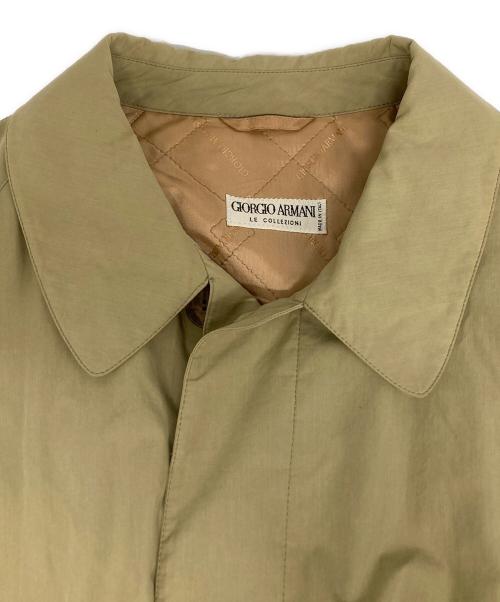 GIORGIO ARMANI（ジョルジョアルマーニ）GIORGIO ARMANI (ジョルジョアルマーニ) 中綿ステンカラーコート ベージュ サイズ:-の古着・服飾アイテム