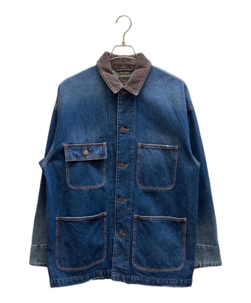 BEAMS（ビームス）BEAMS (ビームス) ルーズ デニム カバーオール ジャケット インディゴ サイズ:Mの古着・服飾アイテム