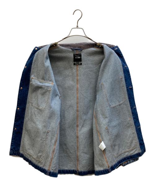 BEAMS（ビームス）BEAMS (ビームス) ルーズ デニム カバーオール ジャケット インディゴ サイズ:Mの古着・服飾アイテム