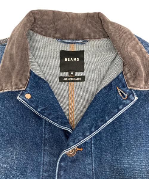 BEAMS（ビームス）BEAMS (ビームス) ルーズ デニム カバーオール ジャケット インディゴ サイズ:Mの古着・服飾アイテム