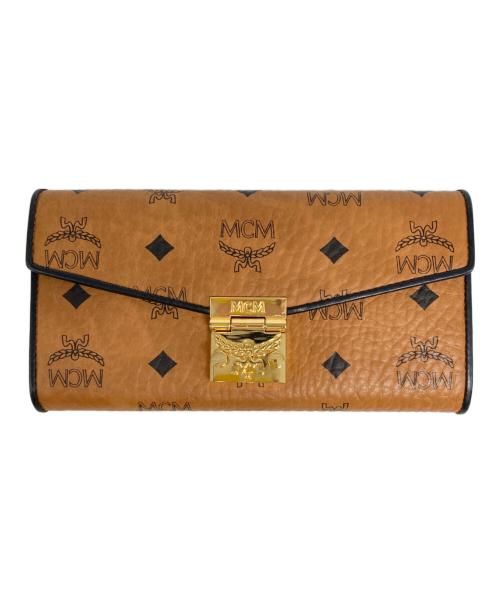 MCM（エムシーエム）MCM (エムシーエム) チェーン付ウォレット ベージュの古着・服飾アイテム