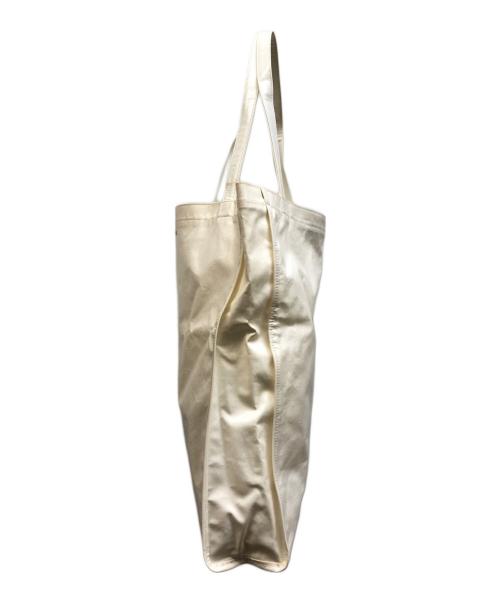 Acne studios（アクネ ストゥディオス）ACNE STUDIOS (アクネ ストゥディオス) ロゴトートバッグ ホワイトの古着・服飾アイテム