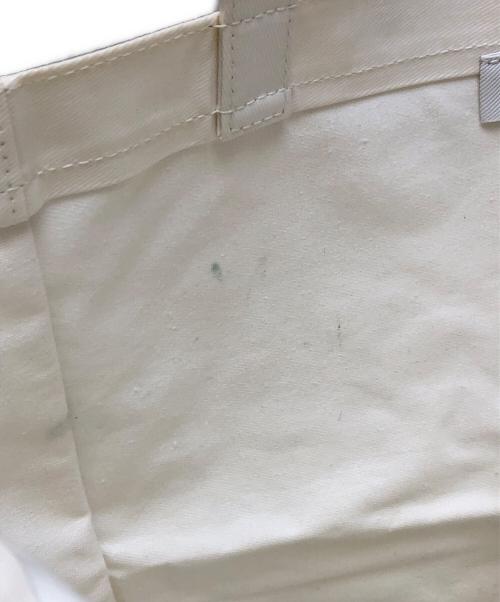 Acne studios（アクネ ストゥディオス）ACNE STUDIOS (アクネ ストゥディオス) ロゴトートバッグ ホワイトの古着・服飾アイテム