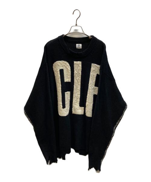 SAINT MICHAEL（セントマイケル）SAINT MICHAEL (セントマイケル) CLF MEN KNIT ブラック サイズ:Lの古着・服飾アイテム