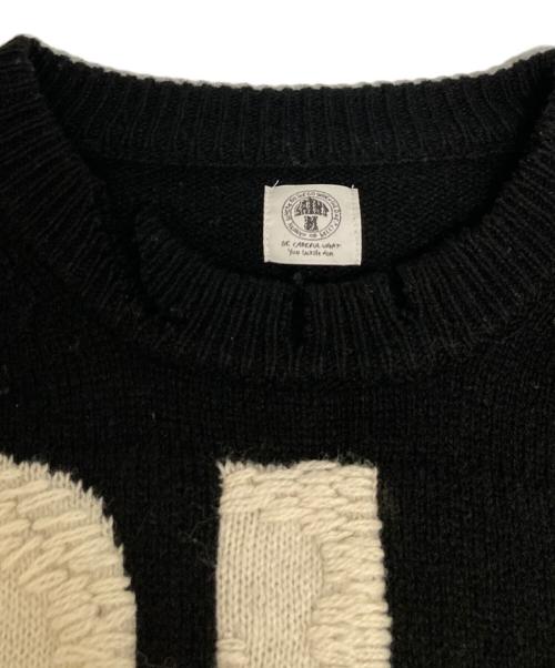 SAINT MICHAEL（セントマイケル）SAINT MICHAEL (セントマイケル) CLF MEN KNIT ブラック サイズ:Lの古着・服飾アイテム