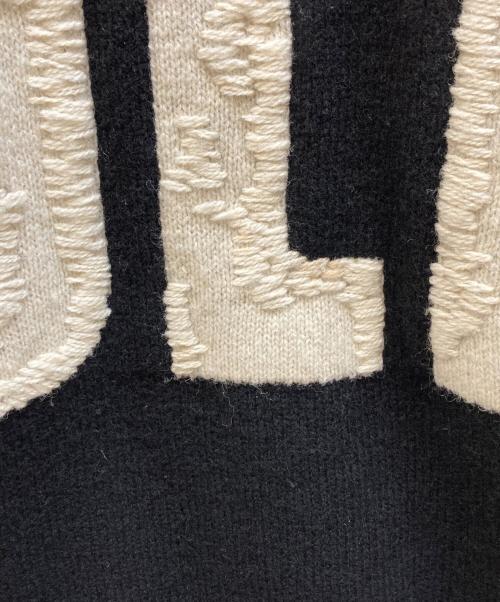 SAINT MICHAEL（セントマイケル）SAINT MICHAEL (セントマイケル) CLF MEN KNIT ブラック サイズ:Lの古着・服飾アイテム