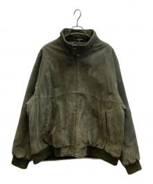 DUKE（デューク）の古着「レザージャケット」｜グリーン
