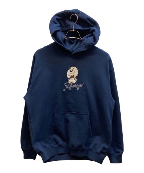 X-LARGE（エクストララージ）X-LARGE (エクストララージ) OFF LEASH HOODED SWEATSHIRT ネイビー サイズ:Lの古着・服飾アイテム
