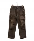 CarHarttカーハート）の古着「ダブルニーワークペインターパンツ」｜ブラウン