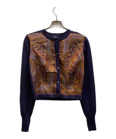 中古・古着通販】ETRO (エトロ) ペイズリー柄切替カーディガン