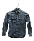 RRLダブルアールエル）の古着「デニムワークシャツ」｜ブルー