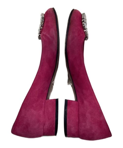 GUCCI（グッチ）GUCCI (グッチ) ビジュー インターロッキング パンプス ピンク サイズ:35の古着・服飾アイテム