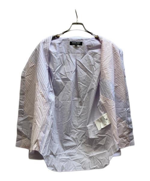 COMME des GARCONS HOMME DEUX（コムデギャルソン オム ドゥ）COMME des GARCONS HOMME DEUX (コムデギャルソン オム ドゥ) ストライプシャツ パープル×ピンク サイズ:Mの古着・服飾アイテム