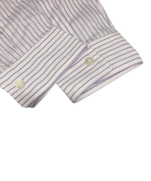 COMME des GARCONS HOMME DEUX（コムデギャルソン オム ドゥ）COMME des GARCONS HOMME DEUX (コムデギャルソン オム ドゥ) ストライプシャツ パープル×ピンク サイズ:Mの古着・服飾アイテム