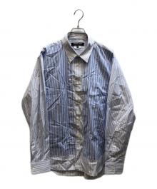 COMME des GARCONS HOMME DEUX（コムデギャルソン オム ドゥ）の古着「ストライプシャツ」｜ホワイト×ブルー
