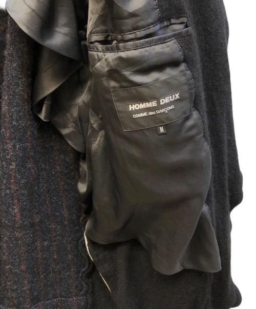 COMME des GARCONS HOMME DEUX（コムデギャルソン オム ドゥ）COMME des GARCONS HOMME DEUX (コムデギャルソン オム ドゥ) 縮絨ジップジャケット ブラック サイズ:Ⅿの古着・服飾アイテム