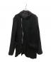 COMME des GARCONS HOMME DEUX（コムデギャルソン オム ドゥ）の古着「縮絨ジップジャケット」｜ブラック