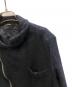 中古・古着 COMME des GARCONS HOMME DEUX (コムデギャルソン オム ドゥ) 縮絨ジップジャケット ブラック サイズ:Ⅿ：32000円