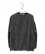 TOWAVASEトワヴァーズ）の古着「クルーネックカシミヤニット」｜グレー