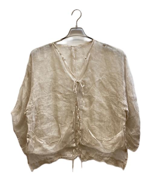 INDUBITABLY（インダビタブリー）INDUBITABLY (インダビタブリー) シアーシャツ アイボリー サイズ:Freeの古着・服飾アイテム