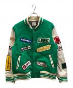 WATARU KATOワタル カトウ）の古着「LB Sponser Logo Stadium Jacket」｜グリーン