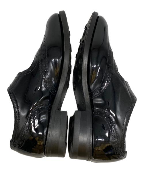 SANDERS（サンダース）SANDERS (サンダース) メリージェーンウィングチップシューズ ブラック サイズ:5の古着・服飾アイテム