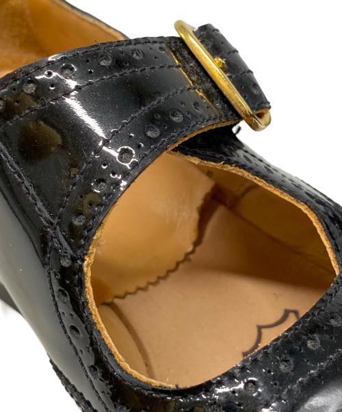 SANDERS（サンダース）SANDERS (サンダース) メリージェーンウィングチップシューズ ブラック サイズ:5の古着・服飾アイテム