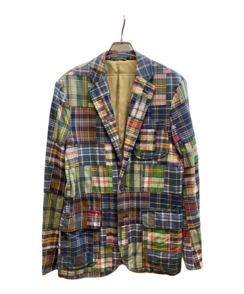 POLO RALPH LAUREN（ポロ・ラルフローレン）POLO RALPH LAUREN (ポロ・ラルフローレン) マドラスチェックパッチワークジャケット マルチカラー サイズ:S/Pの古着・服飾アイテム