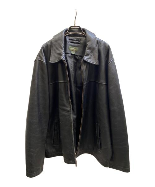 Eddie Bauer（エディーバウアー）Eddie Bauer (エディーバウアー) レザージャケット ブラック サイズ:XLの古着・服飾アイテム