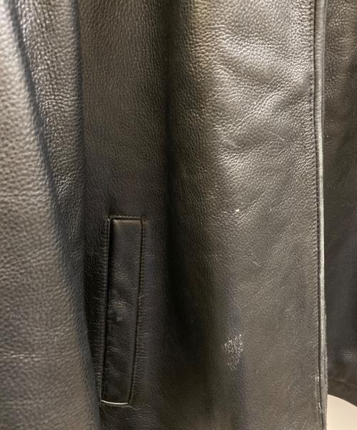 Eddie Bauer（エディーバウアー）Eddie Bauer (エディーバウアー) レザージャケット ブラック サイズ:XLの古着・服飾アイテム