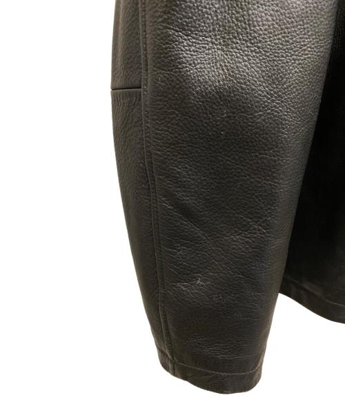 Eddie Bauer（エディーバウアー）Eddie Bauer (エディーバウアー) レザージャケット ブラック サイズ:XLの古着・服飾アイテム