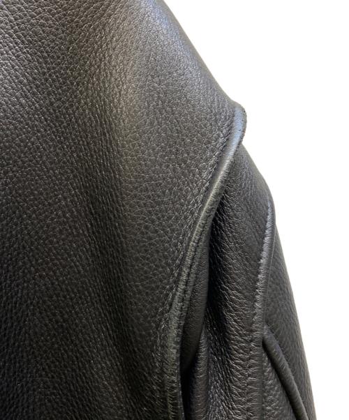 Eddie Bauer（エディーバウアー）Eddie Bauer (エディーバウアー) レザージャケット ブラック サイズ:XLの古着・服飾アイテム