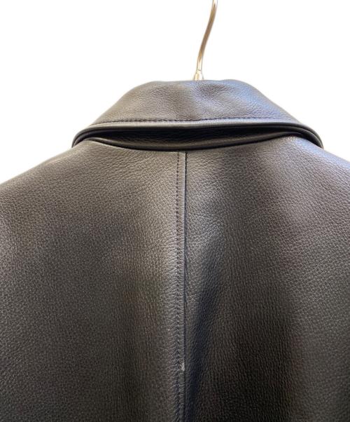 Eddie Bauer（エディーバウアー）Eddie Bauer (エディーバウアー) レザージャケット ブラック サイズ:XLの古着・服飾アイテム