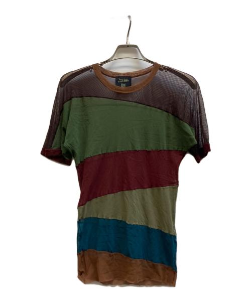 Jean Paul Gaultier homme（ジャンポールゴルチェオム）Jean Paul Gaultier homme (ジャンポールゴルチェオム) 半袖パワーネット マルチカラー サイズ:48の古着・服飾アイテム