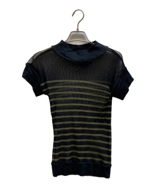 Jean Paul GAULTIER CLASSIQUE（ジャンポールゴルチエクラシック）Jean Paul GAULTIER CLASSIQUE (ジャンポールゴルチエクラシック) 半袖パワーネット ブラック サイズ:48の古着・服飾アイテム