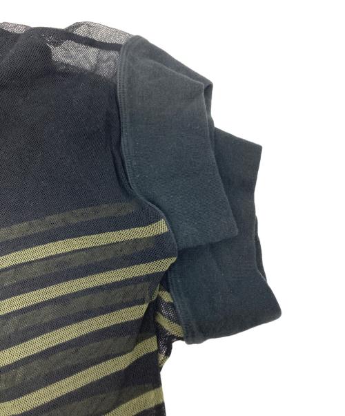 Jean Paul GAULTIER CLASSIQUE（ジャンポールゴルチエクラシック）Jean Paul GAULTIER CLASSIQUE (ジャンポールゴルチエクラシック) 半袖パワーネット ブラック サイズ:48の古着・服飾アイテム