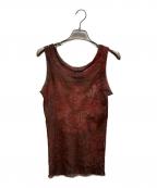 Jean Paul GAULTIER CLASSIQUEジャンポールゴルチエクラシック）の古着「ノースリーブパワーネット」｜レッド