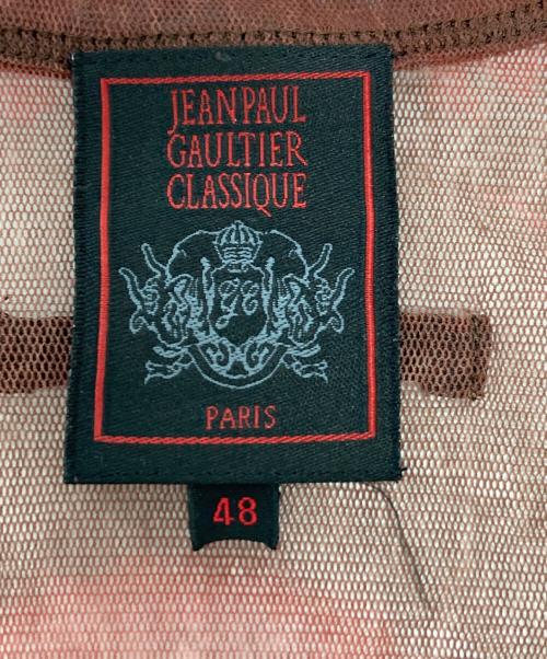 Jean Paul GAULTIER CLASSIQUE（ジャンポールゴルチエクラシック）Jean Paul GAULTIER CLASSIQUE (ジャンポールゴルチエクラシック) ノースリーブパワーネット レッド サイズ:48の古着・服飾アイテム